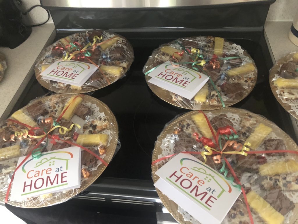 Care at Home delivers yummy trays of pastries to our area Nursing Homes